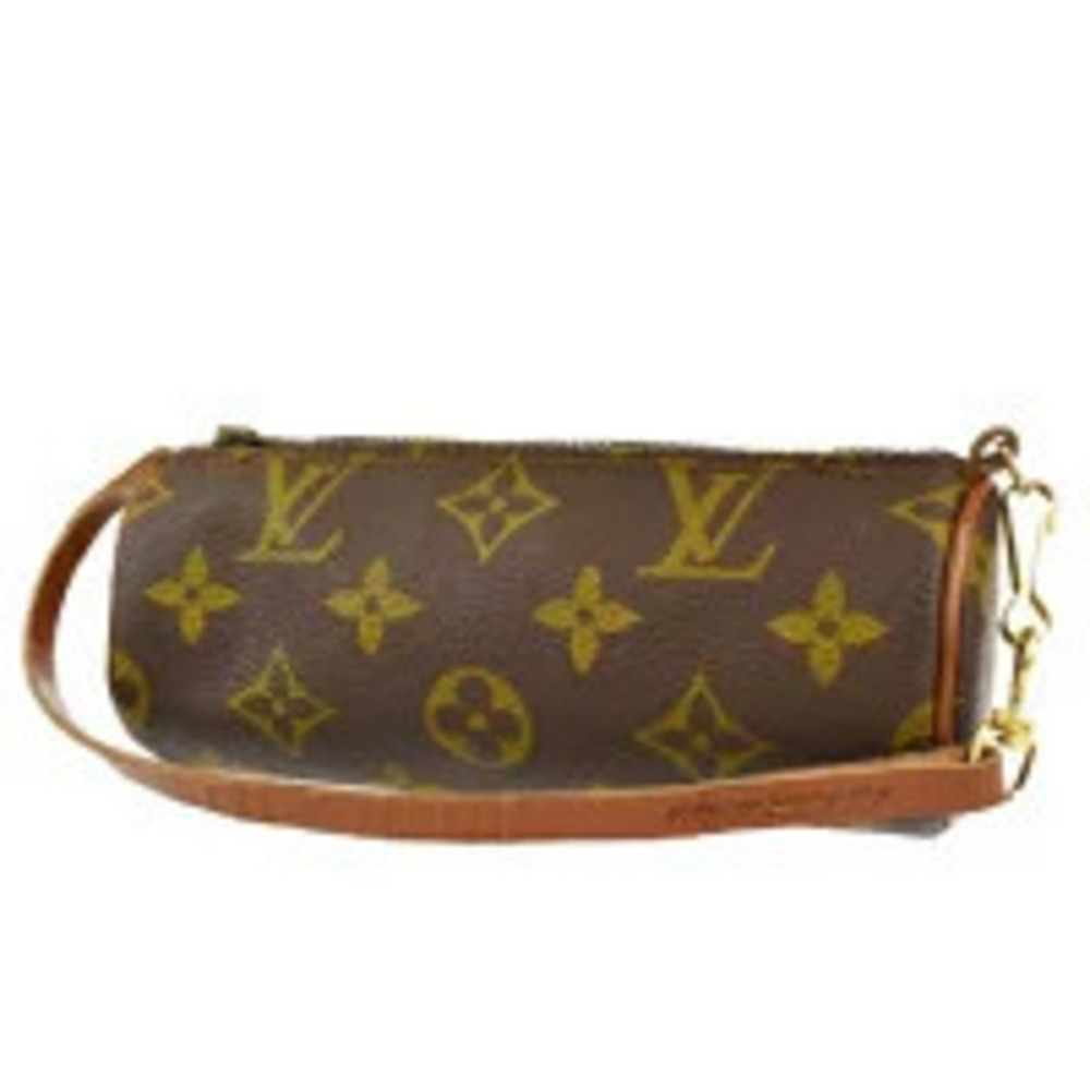 Louis Vuitton Papillon Attached Pouch Monogram Leather Brown